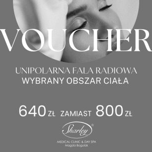 Unipolarna fala radiowa na wybrany obszar ciała 30 min - 640 zł (zamiast 800 zł)